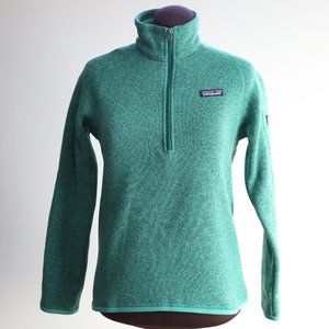 Patagonia Womens Green Better sweater 1/4 zip Smal